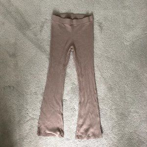 Flare Leg Ribbed Pants Size M